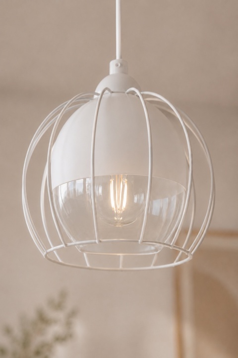 Pendant lamp 2xE27 SOLO WHITE
