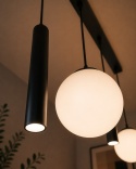 Lampa wisząca 3xE14 + 2xGU10 Mondi Black
