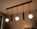 Lampa wisząca 3xE14 + 2xGU10 Mondi Black