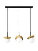 Lampa wisząca 3xE14 Aura Black/Gold