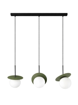 Pendant lamp 3xE14 Aura Black/Khaki