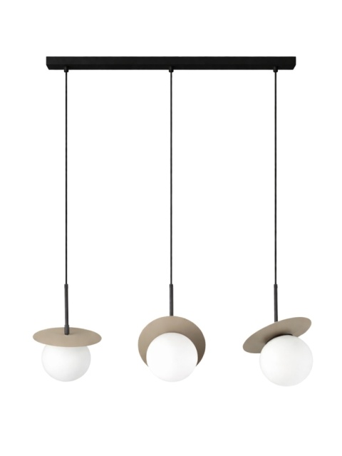 Pendant lamp 3xE14 Aura Black/Latte
