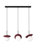 Pendant lamp 3xE14 Aura Black/Wine