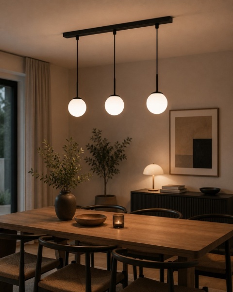 Lampa wisząca 3xE14 Mondi Black