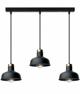 Lampa wisząca 3xE27 HEBE BLACK