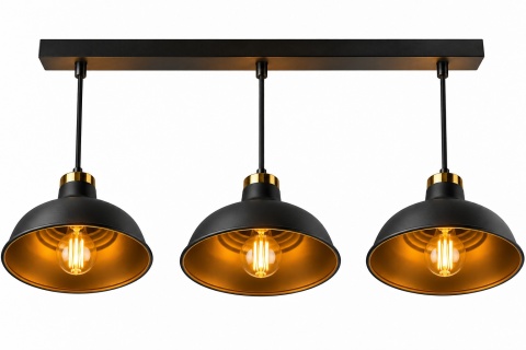 Lampa wisząca 3xE27 HEBE BLACK