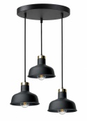 Lampa wisząca 3xE27 HEBE BLACK