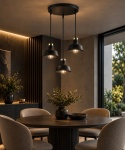 Lampa wisząca 3xE27 HEBE BLACK