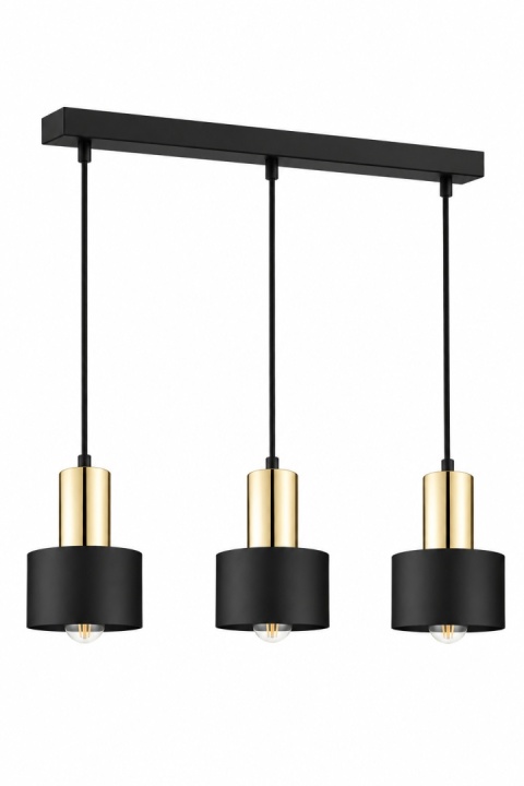 Lampa wisząca 3xE27 LUCE BLACK GOLD
