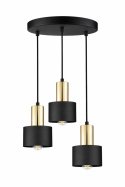 Lampa wisząca 3xE27 LUCE BLACK GOLD