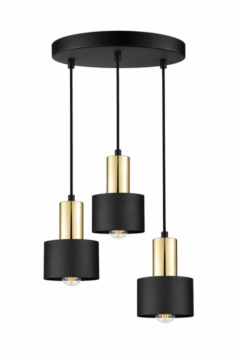 Lampa wisząca 3xE27 LUCE BLACK GOLD