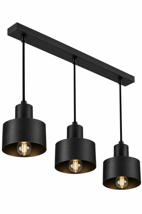 Lampa wisząca 3xE27 LUCE BLACK