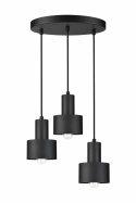 Pendant lamp 3xE27 LUCE BLACK