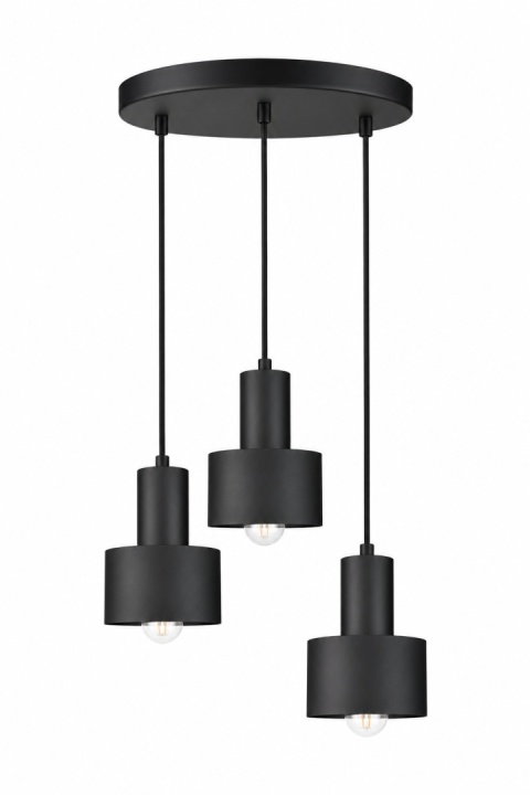 Pendant lamp 3xE27 LUCE BLACK