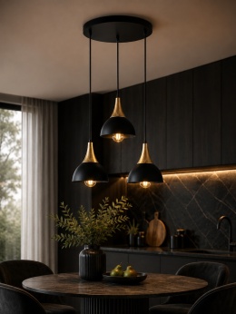 Lampa wisząca 3xE27 Rea Gold