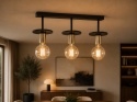 Lampa wisząca 3xE27 SATURN BLACK