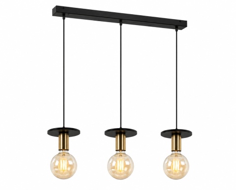 Pendant lamp 3xE27 SATURN BLACK