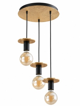 Lampa wisząca 3xE27 SATURN GOLD