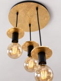 Lampa wisząca 3xE27 SATURN GOLD