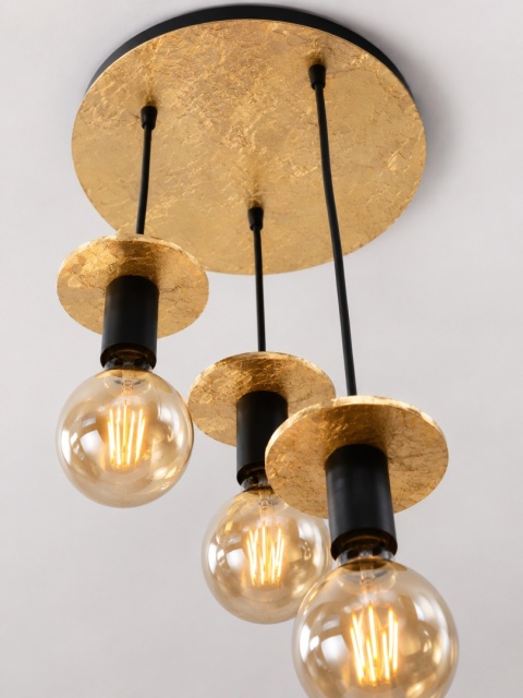 Lampa wisząca 3xE27 SATURN GOLD