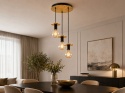 Lampa wisząca 3xE27 SATURN GOLD