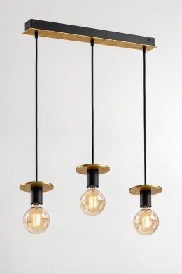 Lampa wisząca 3xE27 SATURN GOLD