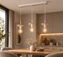Pendant lamp 3xE27 SATURN NATURAL