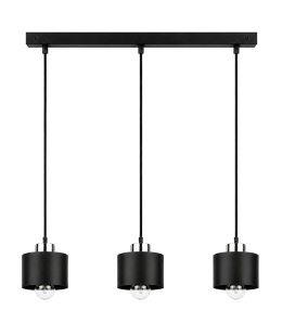 Lampa wisząca 3xE27 SIMPLY BLACK/SILVER