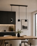 Pendant lamp 3xE27 SIMPLY BLACK/SILVER