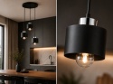 Pendant lamp 3xE27 SIMPLY BLACK/SILVER