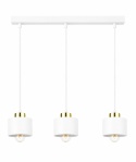 Pendant lamp 3xE27 SIMPLY WHITE/GOLD