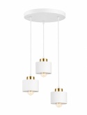 Lampa wisząca 3xE27 SIMPLY WHITE/GOLD