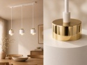 Lampa wisząca 3xE27 SIMPLY WHITE/GOLD