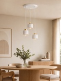 Lampa wisząca 3xE27 SIMPLY WHITE/GOLD