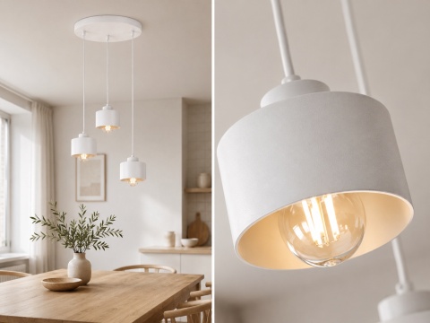 Lampa wisząca 3xE27 SIMPLY WHITE