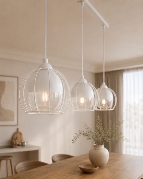 Pendant lamp 3xE27 SOLO WHITE
