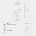 Lampa wisząca 3xE27 SOLO WHITE