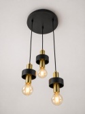 Pendant lamp 3xE27 UNICA BLACK/GOLD