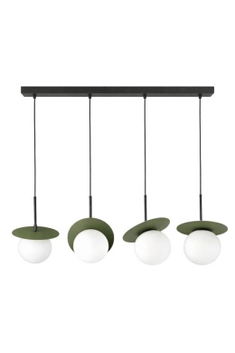 Lampa wisząca 4xE14 Aura Black/Khaki