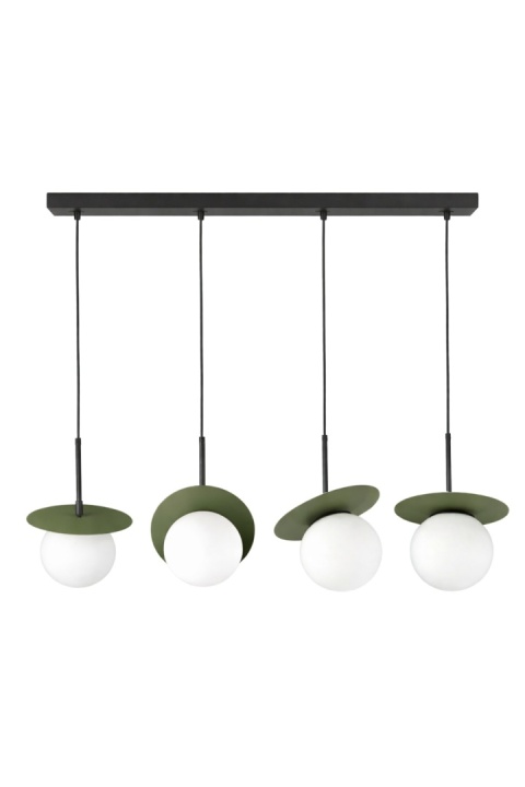 Lampa wisząca 4xE14 Aura Black/Khaki
