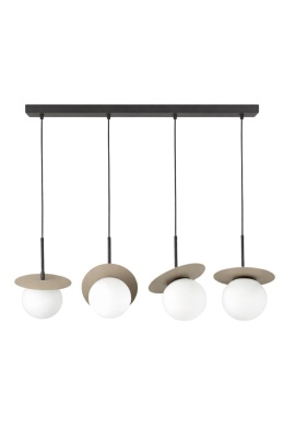 Lampa wisząca 4xE14 Aura Black/Latte