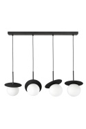 Pendant lamp 4xE14 Aura Black