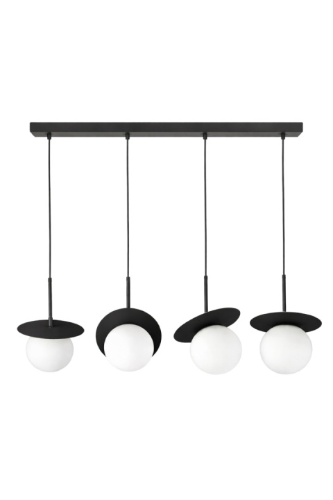 Pendant lamp 4xE14 Aura Black
