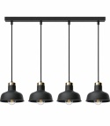 Lampa wisząca 4xE27 HEBE BLACK