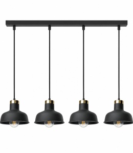 Lampa wisząca 4xE27 HEBE BLACK
