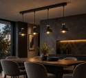 Lampa wisząca 4xE27 HEBE BLACK