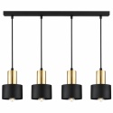 Pendant lamp 4xE27 LUCE BLACK GOLD