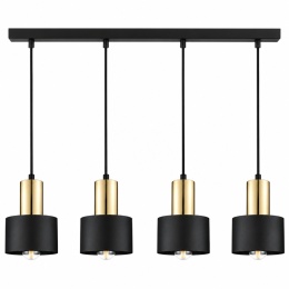 Lampa wisząca 4xE27 LUCE BLACK GOLD