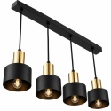 Pendant lamp 4xE27 LUCE BLACK GOLD