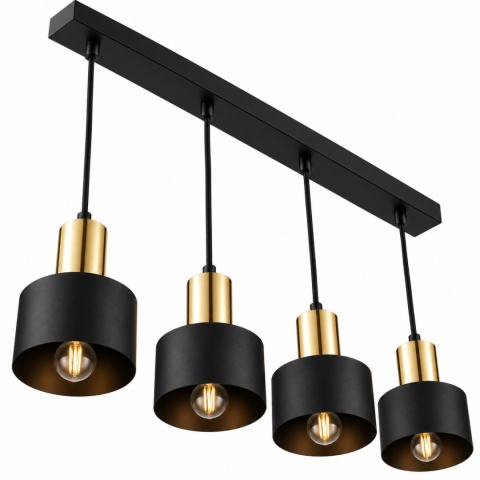 Pendant lamp 4xE27 LUCE BLACK GOLD